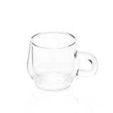 Hearth Set of 2 Cortado, 4OZ (120ML), Double Wall Glass