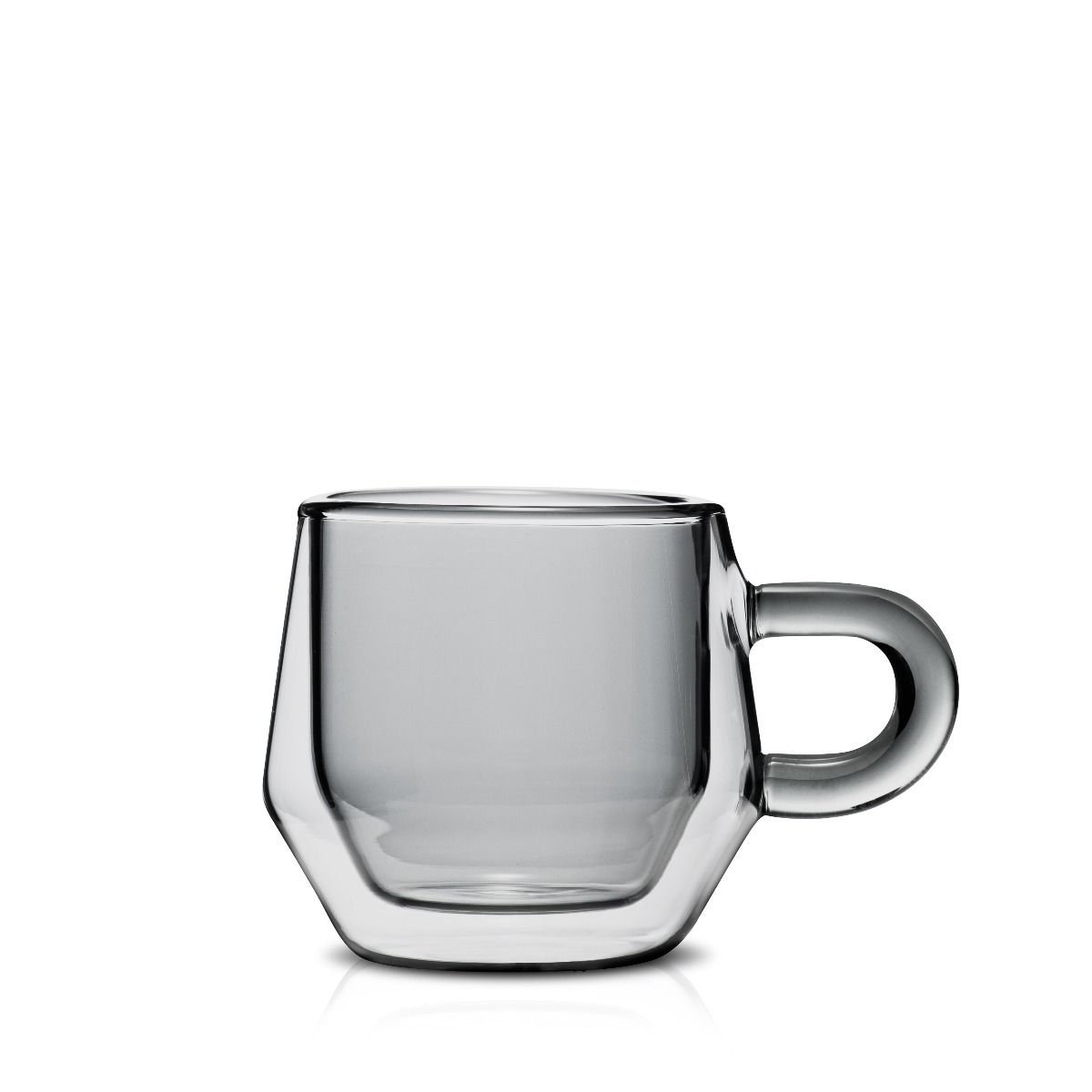  Hearth Double Walled Glass Coffee Mugs I 2, 8oz Clear  Insulated Coffee Mugs With Handles I Perfect As Glass Tea Cups & Latte Cups