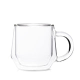 Hearth Set of 2 Latte, 8OZ (240ML), Double Wall Glass