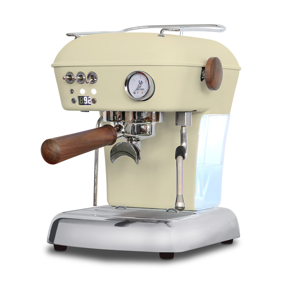 Ascaso Dream PID Espresso Machine - Sweet Cream and Walnut - Open