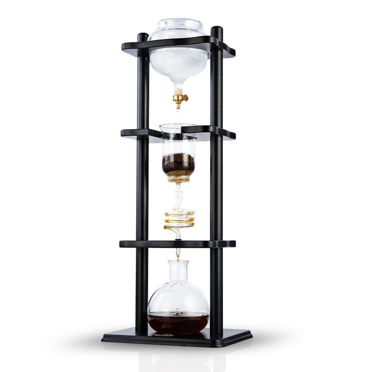 YAMA 6-8 CUP COLD DRIP MAKER STRAIGHT WOOD FRAME (32OZ)