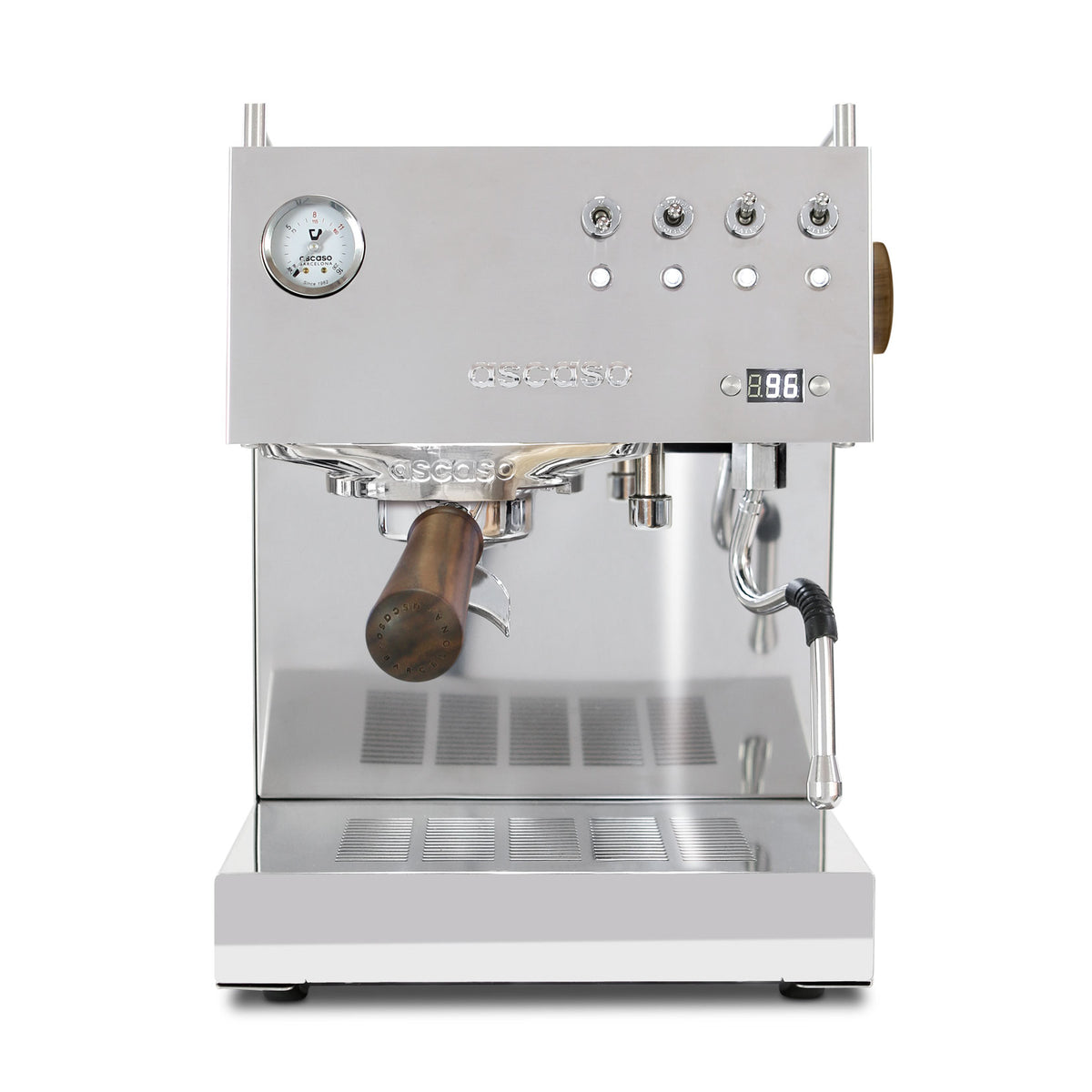 Ascaso Steel Duo Programmable Espresso Machine W/PID Controller, Dual Thermoblock, 120V