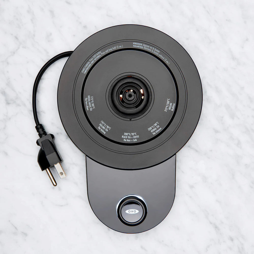 OXO CORDLESS ADJUSTABLE TEMPERATURE ELECTRIC KETTLE 1.75L