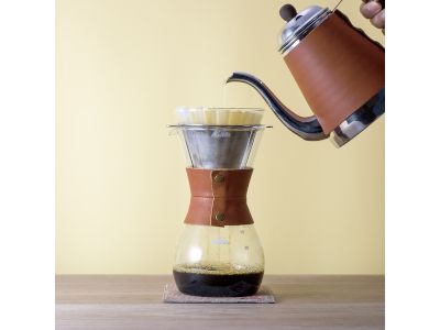 KALITA WAVE STAINLESS STEEL KETTLE 1L - LEATHER WRAP