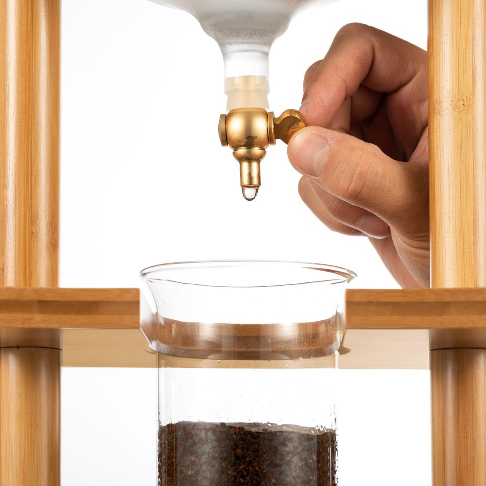 Yama Cold Drip Maker Wood Frame 25 Cups - Caffeine Lab